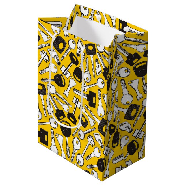 Bolsa De Regalo Mediana Fondo de conjunto de claves (Angulo Anverso)
