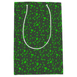 Bolsa De Regalo Mediana Foot prints 01.b.green DGrey BG