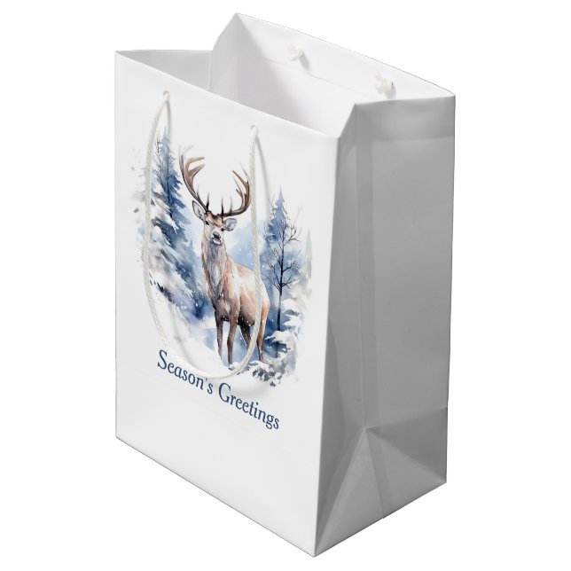 Bolsa De Regalo Mediana Forest King Holiday (Angulo reverso)