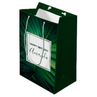 Foto cumpleaños de la naturaleza de la hoja verde 