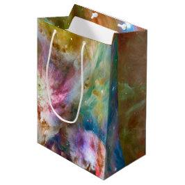 Bolsa De Regalo Mediana Foto de espacio de la galaxia de nebulosas de colo