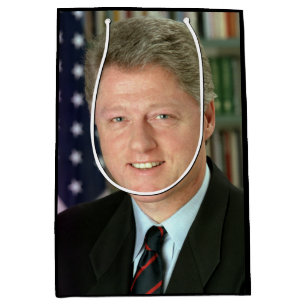 Bolsa De Regalo Mediana Foto de la Casa Blanca del presidente Bill Clinton