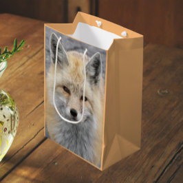 Bolsa De Regalo Mediana Foto de vida salvaje Cute Red Fox