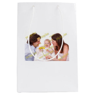 Bolsa De Regalo Mediana Foto FAMILIAR ✨ Personalizado encantador