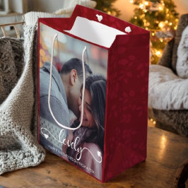Bolsa De Regalo Mediana Foto personalizada del Día de San Valentín