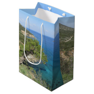 Bolsa De Regalo Mediana Fotografía de la naturaleza Montaña y Mar Mediterr