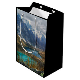 Bolsa De Regalo Mediana Fotografía de Montañas Alpinas Escénicas