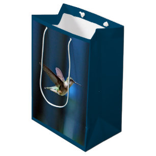 Bolsa De Regalo Mediana Fotografía del colibrí Wilmingbird