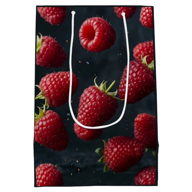 Bolsa De Regalo Mediana frambuesa (Reverso)