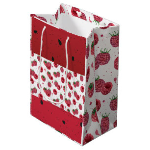 Bolsa De Regalo Mediana frambuesas jugosas frescas