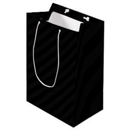 Bolsa De Regalo Mediana Franja de Medianoche Oscura
