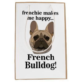 Bolsa De Regalo Mediana French Bulldog Face Dog Lover