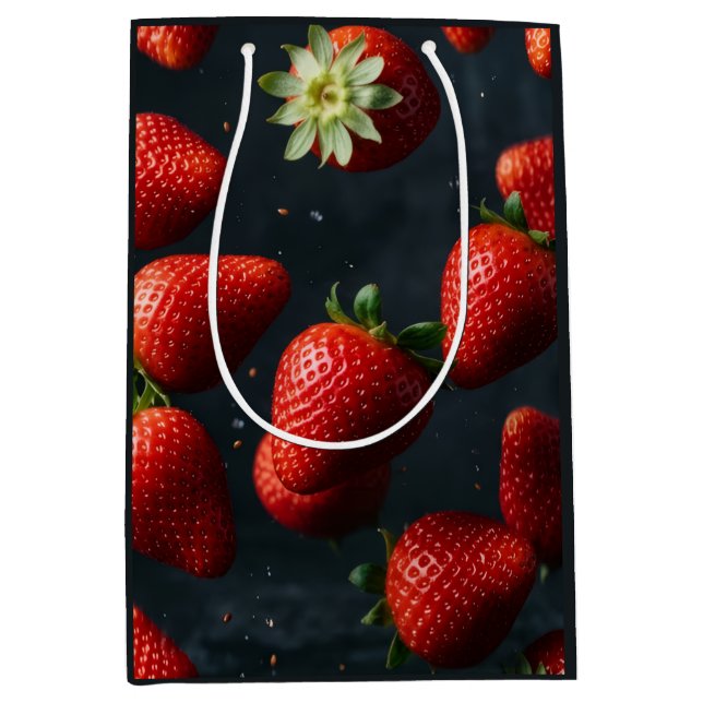 Bolsa De Regalo Mediana Fresa (Anverso)
