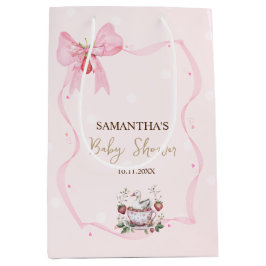 Bolsa De Regalo Mediana Fresa, ganso, puntos de marco de doblado Baby Show