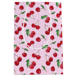 Bolsa De Regalo Mediana Fresca cerezas dulces