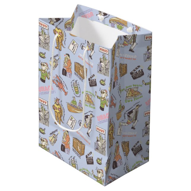 Bolsa De Regalo Mediana FRIENDS™ Colorful Cartoon Pattern (Angulo Anverso)