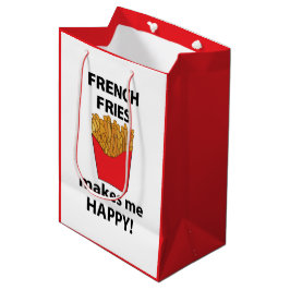 Bolsa De Regalo Mediana Fries francesas me hacen feliz a mí