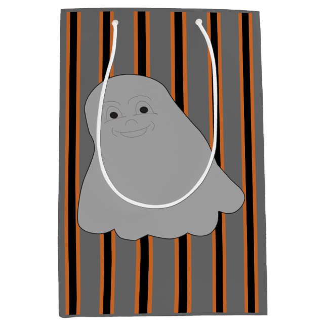 Bolsa De Regalo Mediana Fun and Fancy Halloween Ghosts (Anverso)