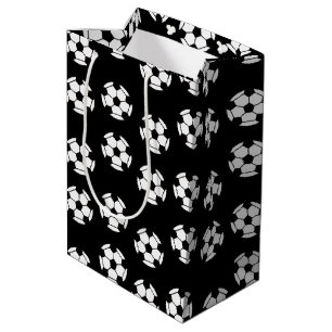 Bolsa De Regalo Mediana Fundido patrón de pelota de fútbol