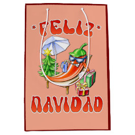 Bolsa De Regalo Mediana Funny Feliz Navidad Navidad Chili