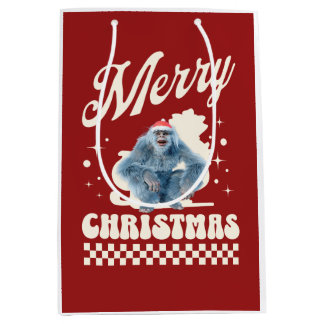 Bolsa De Regalo Mediana Funny Yeti - Merry Christmas