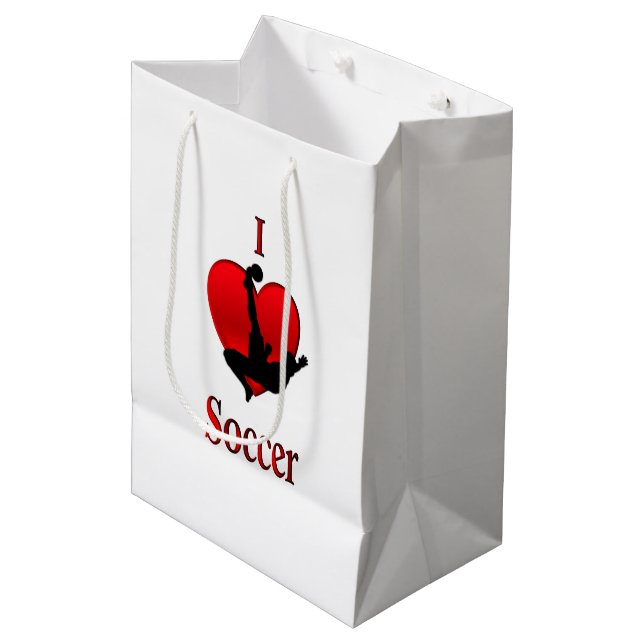 Bolsa De Regalo Mediana Fútbol de corazón (Angulo Anverso)