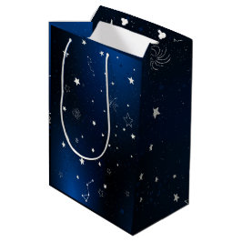 Bolsa De Regalo Mediana Galaxia oscura con estrellas