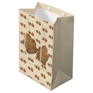 Bolsa De Regalo Mediana Galleta de pan de jengibre Añadir tu color de vain