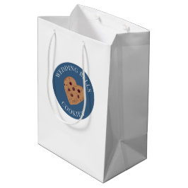 Bolsa De Regalo Mediana Galletas de Campanas de Boda | Ducha de Novia Blan