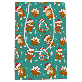 Bolsa De Regalo Mediana Galletas de jengibre de Navidad