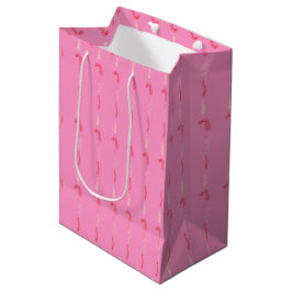 Bolsa De Regalo Mediana Garabatos florales en rosa