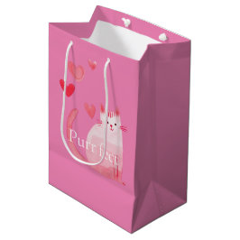 Bolsa De Regalo Mediana Gato Pink Purrfect