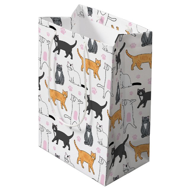 Bolsa De Regalo Mediana Gatos cortos (Angulo reverso)
