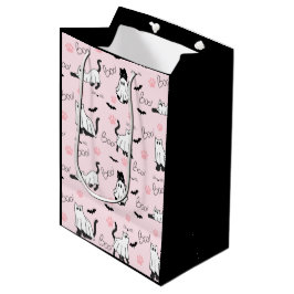 Bolsa De Regalo Mediana Gatos fantasmas lindos Halloween