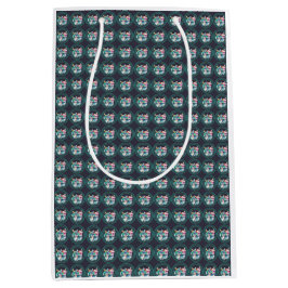 Bolsa De Regalo Mediana gatos pareja valentina Day Funny