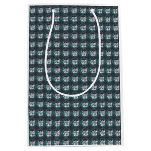 Bolsa De Regalo Mediana gatos pareja valentina Day Funny