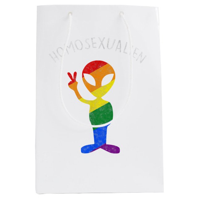 Bolsa De Regalo Mediana Gay homosexual homosexual homosexual homosexual ga (Anverso)