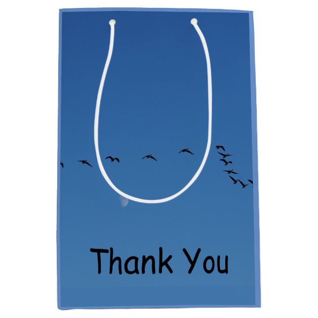 Bolsa De Regalo Mediana Géanos canadienses en vuelo (Anverso)