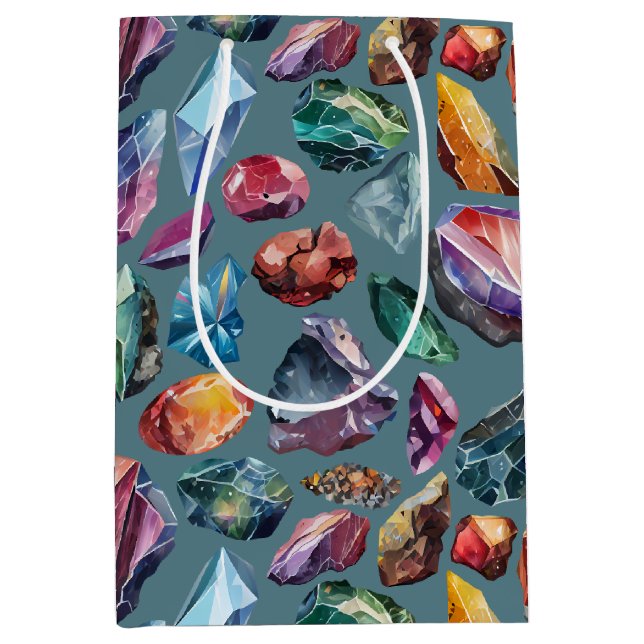 Bolsa De Regalo Mediana Gems & Crystal Jewel Tone (Anverso)