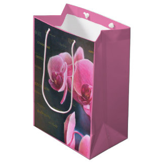 Bolsa De Regalo Mediana Geschenktüte mit Orchidee