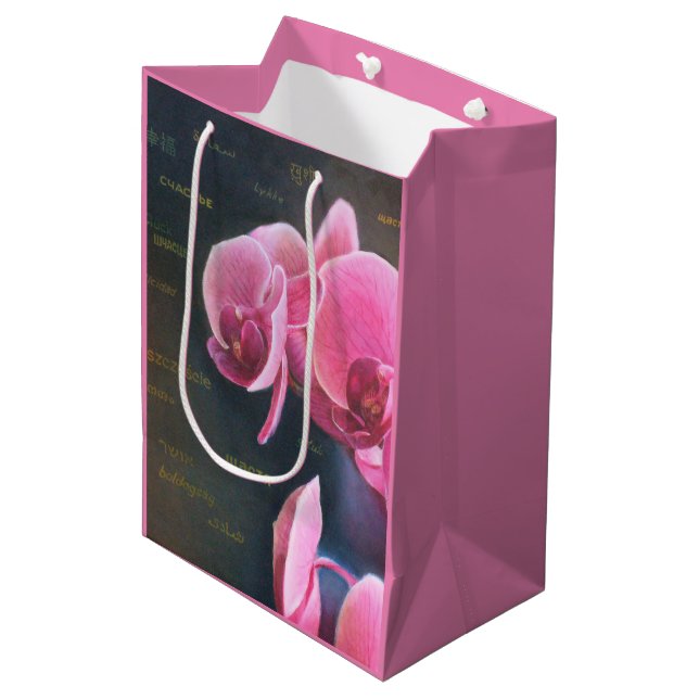 Bolsa De Regalo Mediana Geschenktüte mit Orchidee (Angulo Anverso)