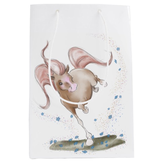 Bolsa De Regalo Mediana Geschenktüte mit Pferdemotiv, Geschenkverpackung (Anverso)