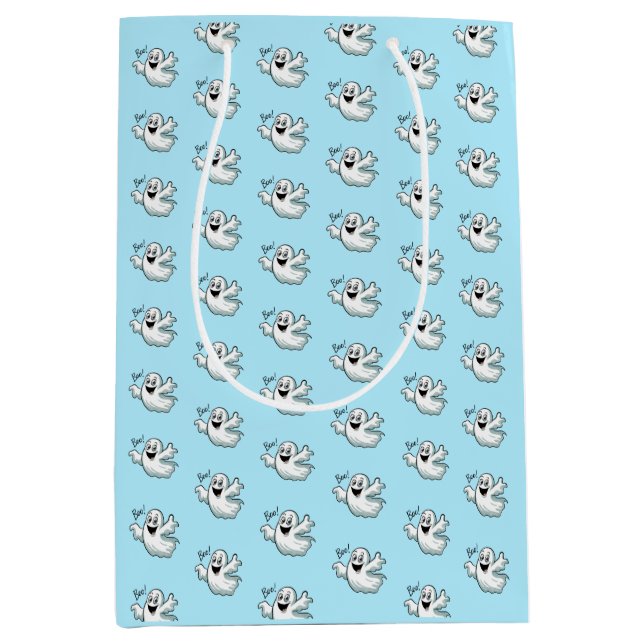 Bolsa De Regalo Mediana Ghost Cute Happy (Anverso)