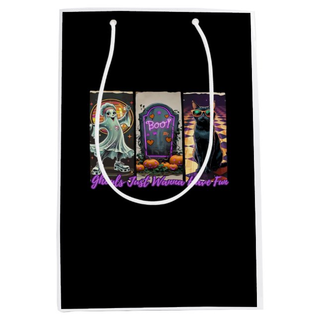 Bolsa De Regalo Mediana Ghouls Solo quiere tener un estilo divertido de es (Anverso)