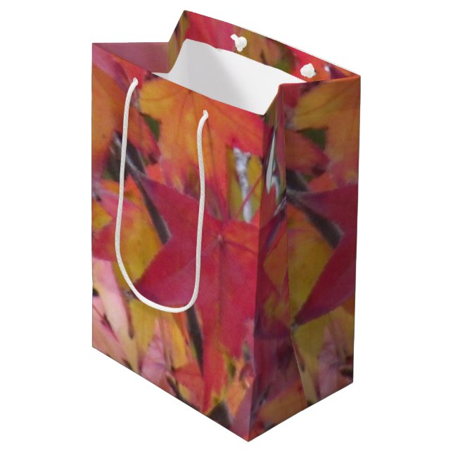 Bolsa De Regalo Mediana Gift Bag - Fall Leaves (Angulo Anverso)