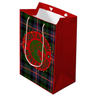 Bolsa De Regalo Mediana Gift Bags with Merry & Bright Logo
