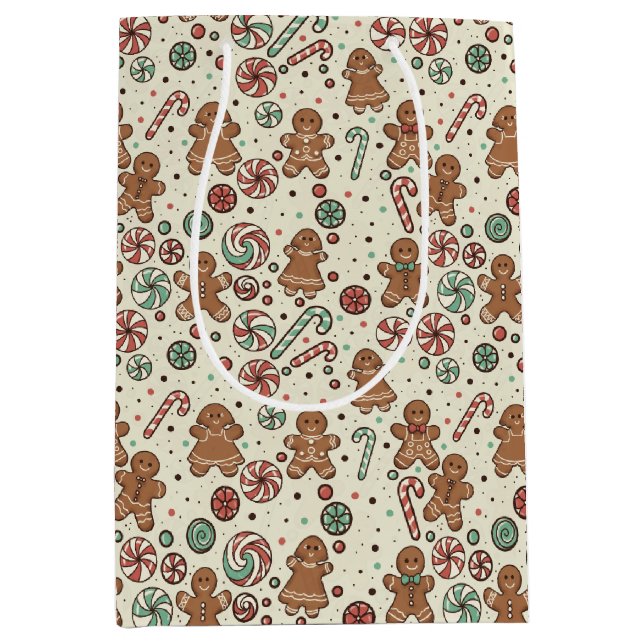 Bolsa De Regalo Mediana Gingerbread Delight Gift Bag (Anverso)