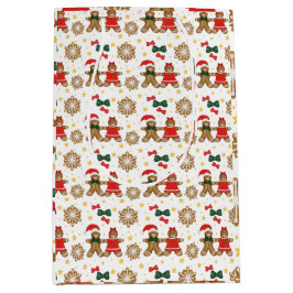 Bolsa De Regalo Mediana Gingerbread Friends Christmas Wrapping Paper