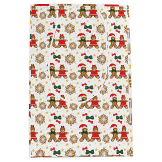Bolsa De Regalo Mediana Gingerbread Friends Christmas Wrapping Paper