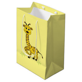 Bolsa De Regalo Mediana Giraffe Animal Art Kids Cute